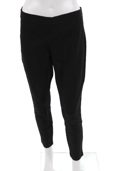 J Crew Women Ankle Cropped Black Pants Zip Size 10