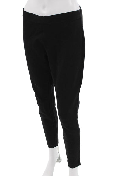 J Crew Women Ankle Cropped Black Pants Zip Size 10