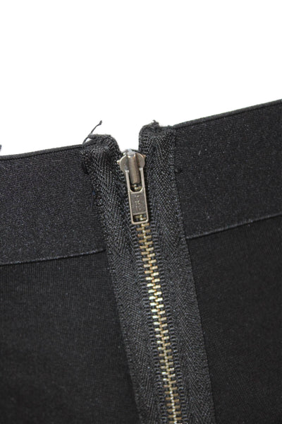 J Crew Women Ankle Cropped Black Pants Zip Size 10