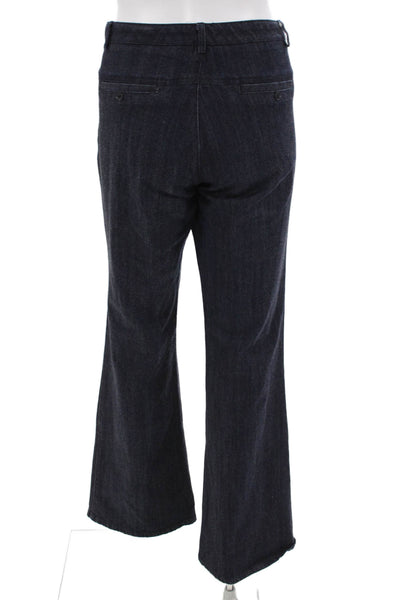 Ecru Womens Dress Pants Dark Blue Cotton Stretch Size 6