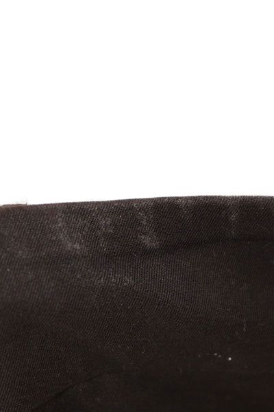 Ecru Womens Ankle Dress Pants Black Cotton Blend Classic Size 8