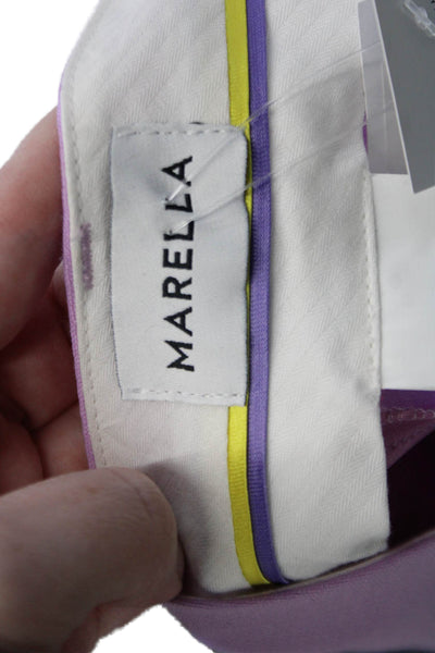 Marella Women Ankle Dress Pants Purple Size 6