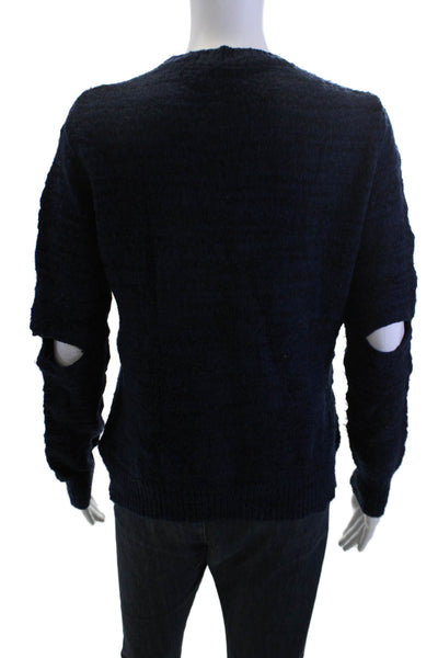 Raquel Allegra Womens Dark Blue Pullover Sweater Crew Neck Size 2