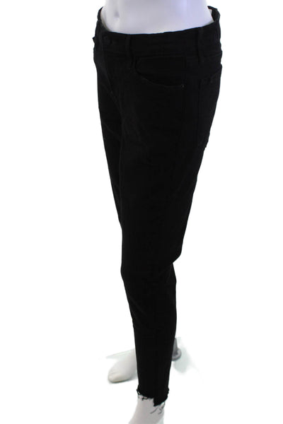 Frame Denim Women Ankle Skinny Black Jeans Size 30