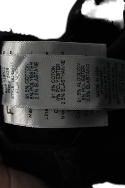Frame Denim Women Ankle Skinny Black Jeans Size 30