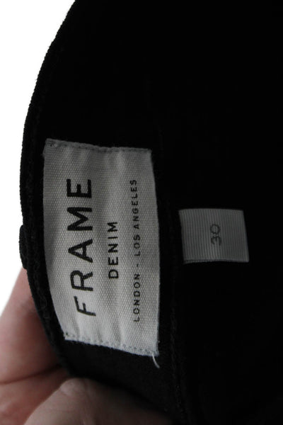 Frame Denim Women Ankle Skinny Black Jeans Size 30
