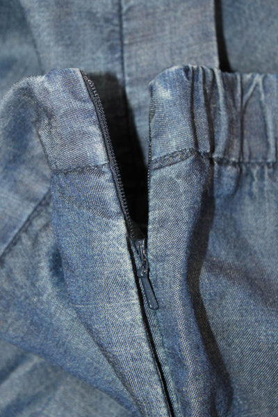 J. Mclaughlin Women Cropped Dark Blue Pants Petites Size 10