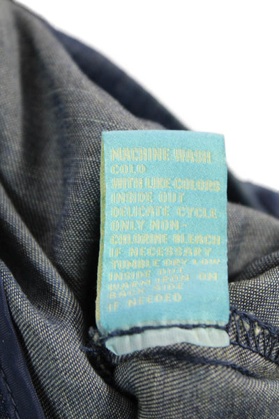 J. Mclaughlin Women Cropped Dark Blue Pants Petites Size 10