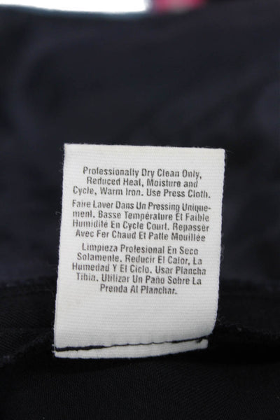 DKNY Women Pleated Wool Skort Black Size 12