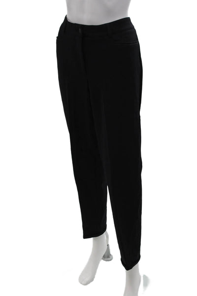 Cambio Womens Black Dress Pants Button Polyester Inseam 30 Size 32