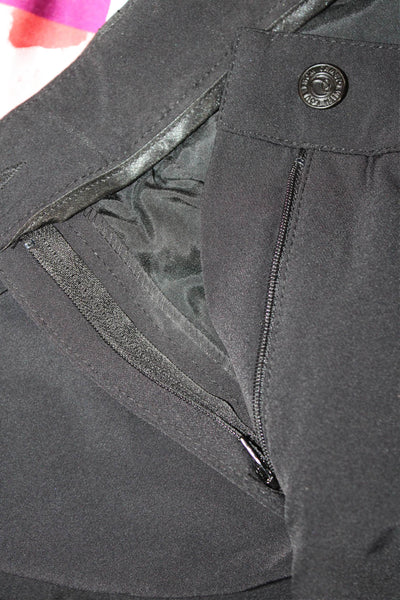 Cambio Womens Black Dress Pants Button Polyester Inseam 30 Size 32