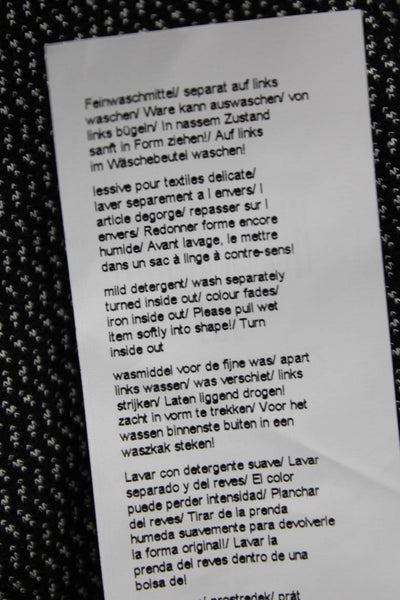 Cambio Women Dress Pants Black Geometric Viscose Nylon Elastane Size 12