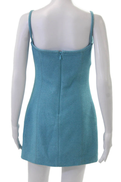 Manning Cartell Women Light Blue Sleeveless Mini Bodycon Dress Size 6