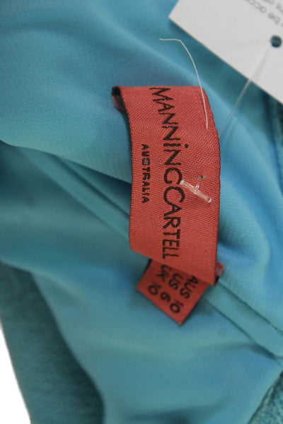 Manning Cartell Women Light Blue Sleeveless Mini Bodycon Dress Size 6