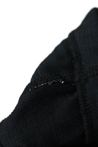 Sweaty Betty Womens Crossed Double Strap Detail  Sports Bra Solid Black Size XS