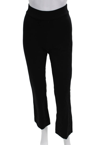 Rag & Bone Women Cropped Pants Black Viscose Blend Button Size XS Petite
