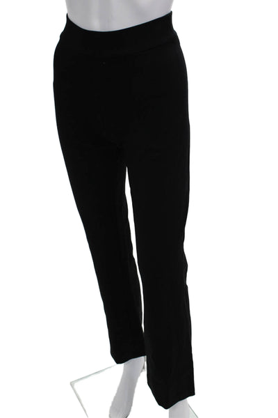 Rag & Bone Women Cropped Pants Black Viscose Blend Button Size XS Petite