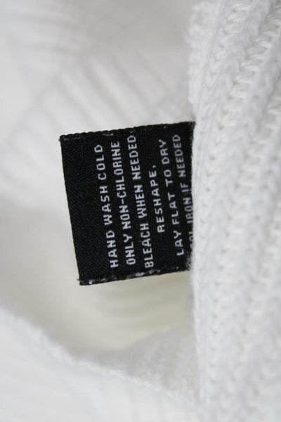 525 America Womens V-Neck Cotton Camisole White Sleeveless Size M