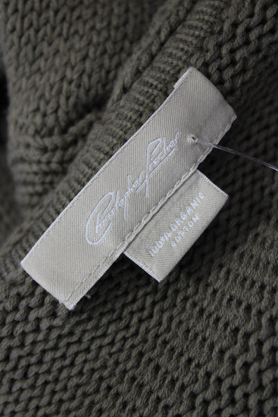 Christopher Fischer Unisex Brown Organic Cotton Cardigan Long Sleeve Size S