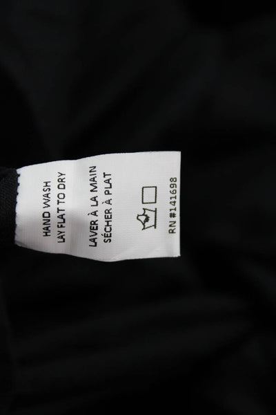 Ramy Brook, Women Sundress Black Square Neck Sleeveless Cotton Spandex Size S