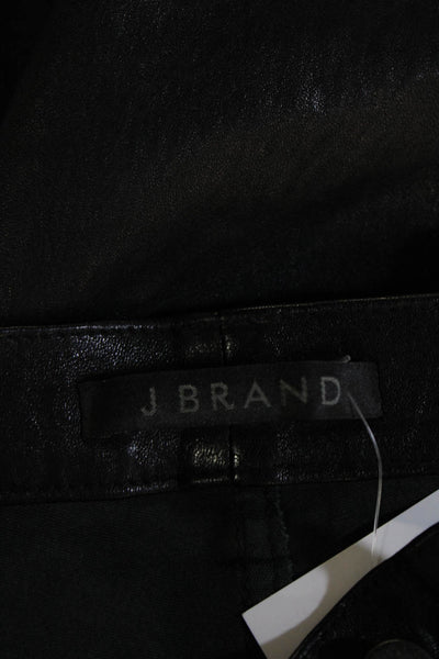 J Brand Women Black Jegging Biker Mid Rise Cotton Blend Size 27