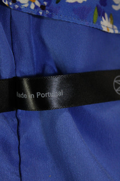 Mother Of Pearl, Womens Blue Floral Straight Pencil Knee-Length Skirt Size 6