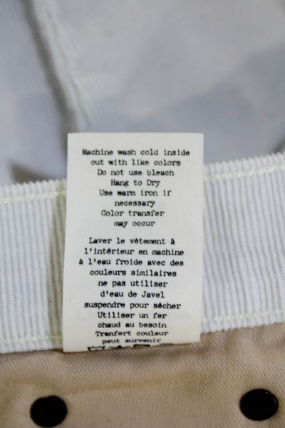 Rag & Bone Jean, Women Ankle Jegging Pants White Cotton Blend Size 27