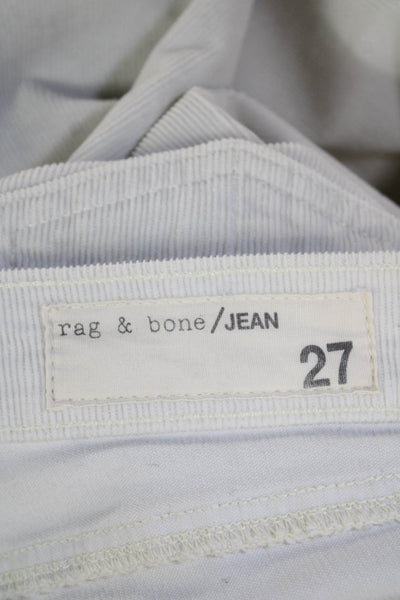 Rag & Bone Jean, Women Ankle Jegging Pants White Cotton Blend Size 27