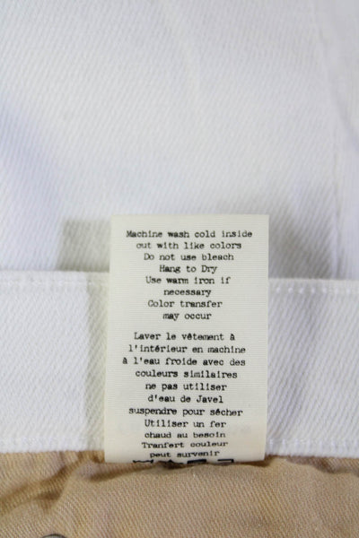Rag & Bone Jean Women Skinny White Cotton Blend Jeans Size 27