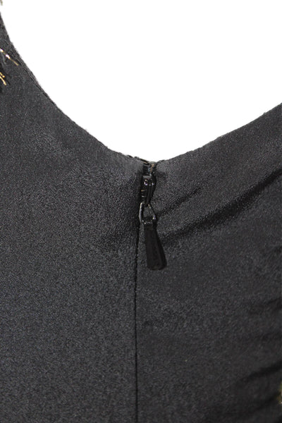 Jay Godfrey Women Shift Tank Dress Black Sleeveless Size 2