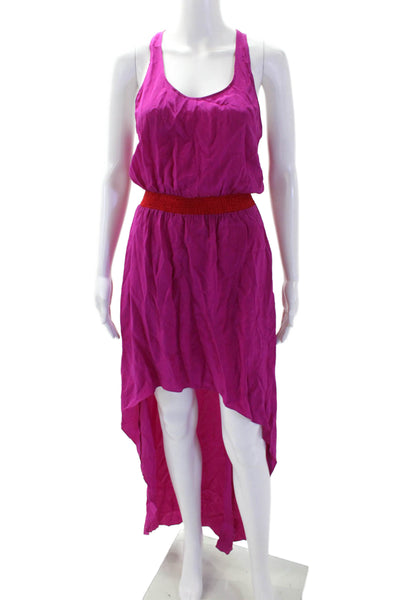 Jay Godfrey, Women Pink Silk Full-Length Sleeveless Sundress Size 2