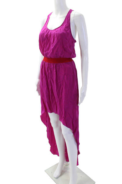 Jay Godfrey, Women Pink Silk Full-Length Sleeveless Sundress Size 2