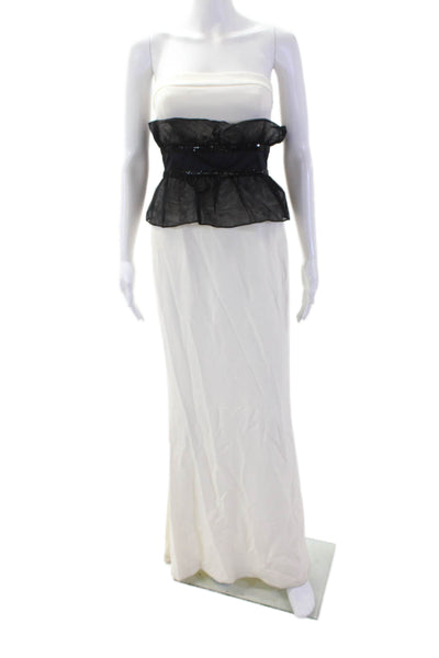 Jay Godfrey Women Maxi Dress Black Sleeveless Full-Length Size S