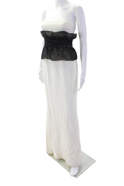 Jay Godfrey Women Maxi Dress Black Sleeveless Full-Length Size S