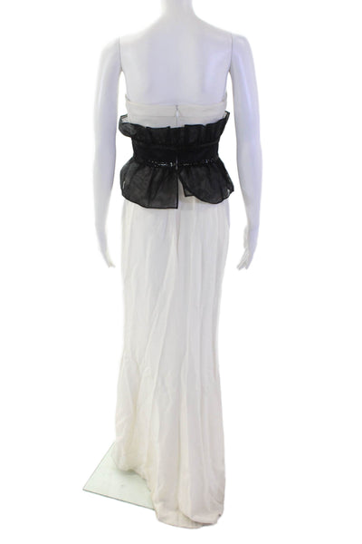 Jay Godfrey Women Maxi Dress Black Sleeveless Full-Length Size S