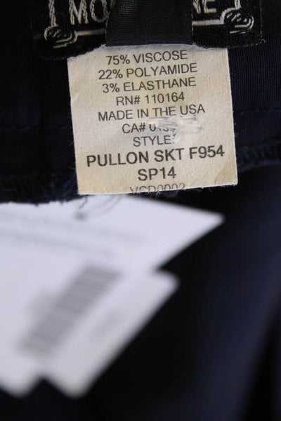 Avenue Montaigne Women Sheath Skirt Dark Blue Size 10
