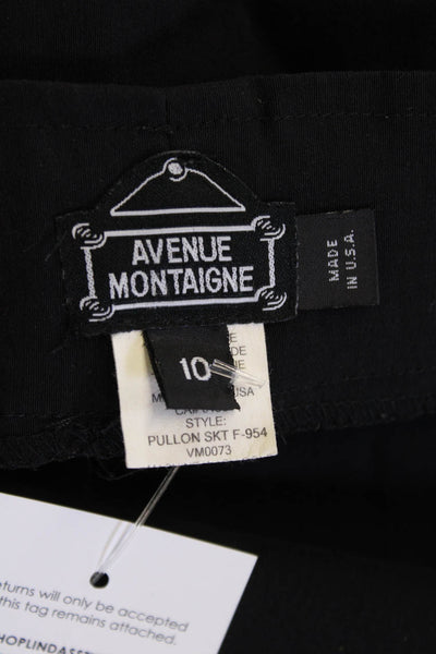 Avenue Montaigne Women Straight Pencil Skirt Black Size 10