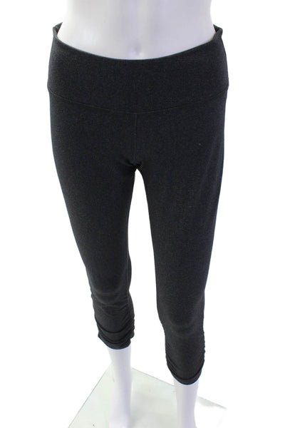 Beyond Yoga, Women Dark Gray Capri Leggings Polyester Blend Solid Size S