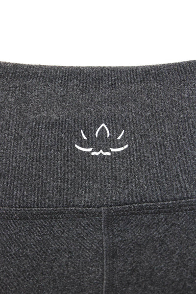 Beyond Yoga, Women Dark Gray Capri Leggings Polyester Blend Solid Size S