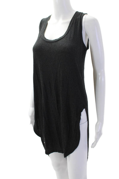 Deletta Anthropologie Women Tunic Dress Black Sleeveless Mid-Calf Size XS