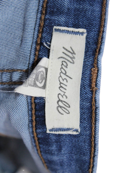 Madewell Womens Ankle Skinny Jeans Blue Mid-Rise Button Fly Size 27