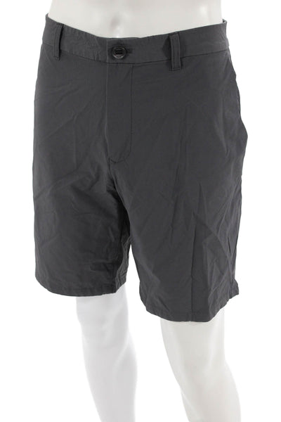 Bonobos Men Dark Gray Chino Shorts Button Closure Size 35