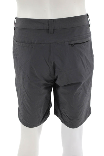 Bonobos Men Dark Gray Chino Shorts Button Closure Size 35