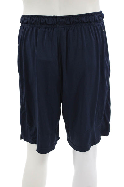 Nike Mens Sweat Shorts Dark Blue Polyester Size XL