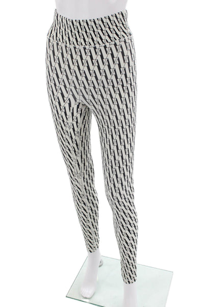 All Access Women Ankle Leggings Black Geometric Size S