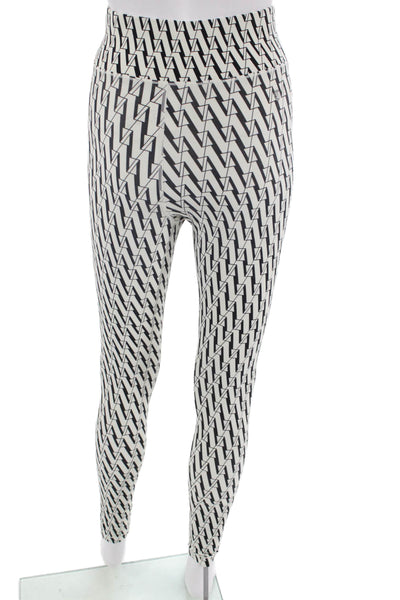 All Access Women Ankle Leggings Black Geometric Size S