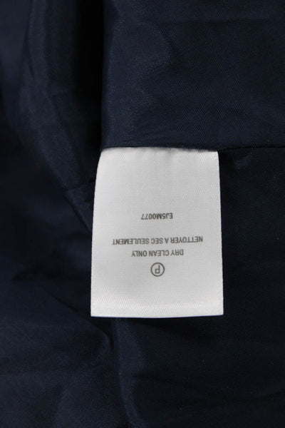 Moulinette Soeurs Anthropologie Women A-Line Pleated Skirt Dark Blue Size 10