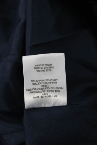 Moulinette Soeurs Anthropologie Women A-Line Pleated Skirt Dark Blue Size 10