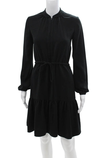 Charlotte Brody Womens Black Long Sleeve Shirt Dress Size XS
