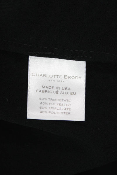 Charlotte Brody Womens Black Long Sleeve Shirt Dress Size XS